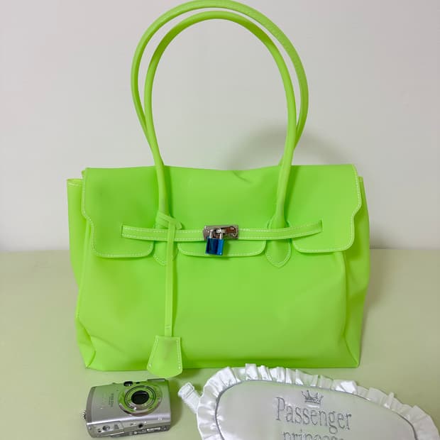 바로배송💚키키 젤리버킨백 그린💚