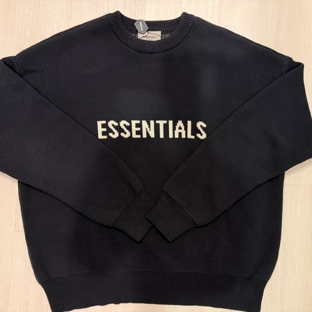에센셜 니트 스웨터 블랙 L