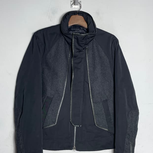 (SOLID HOMME) 솔리드 옴므 배색 블루종 자켓