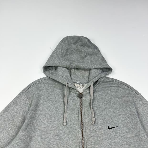 나이키 스우시 오버핏 그레이 후드집업 (XL)