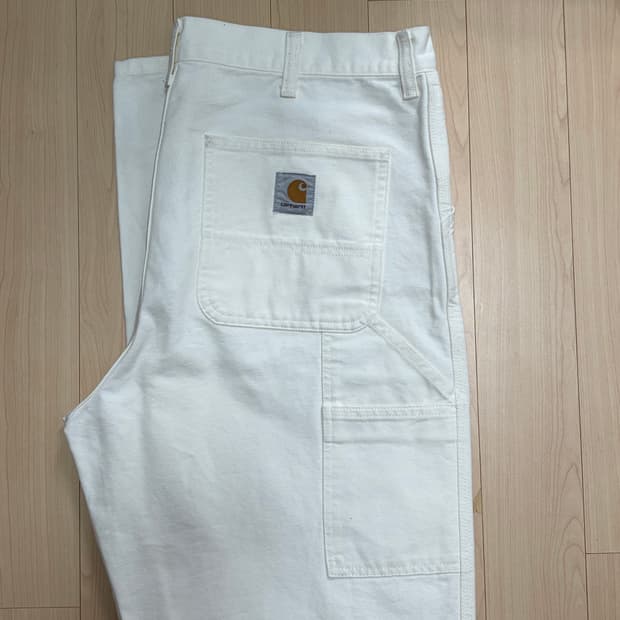 Carhartt white denim pants