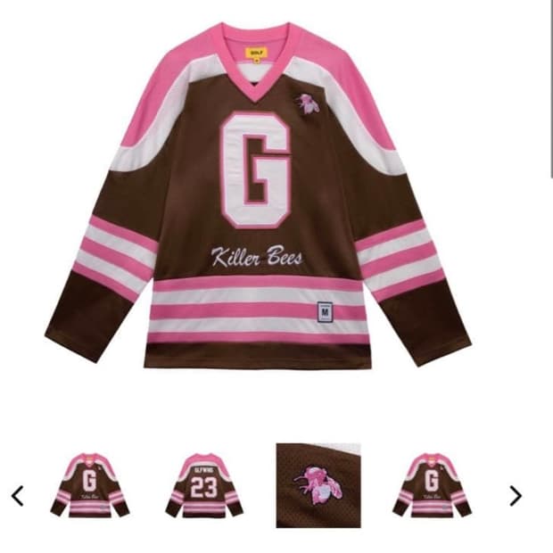 Golf wang killer bees hockey jersey