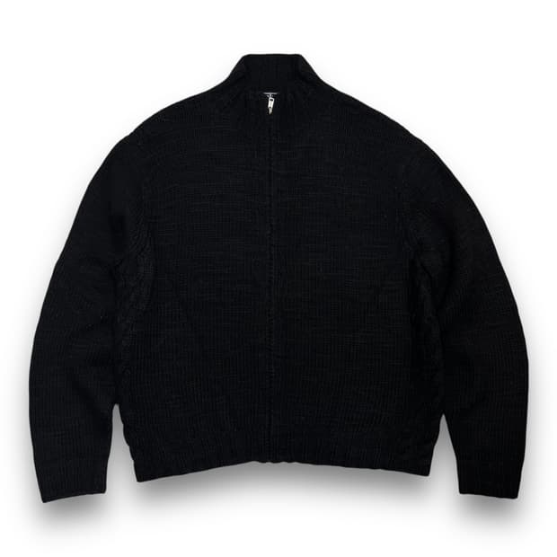 폴로 랄프로렌 00s 다크 울 니트 집업