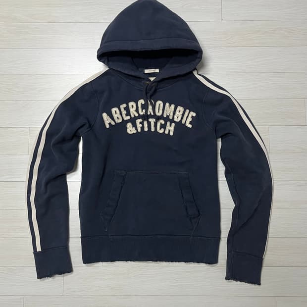 아베크롬비 후드 사이드라인 y2k 네이비 M