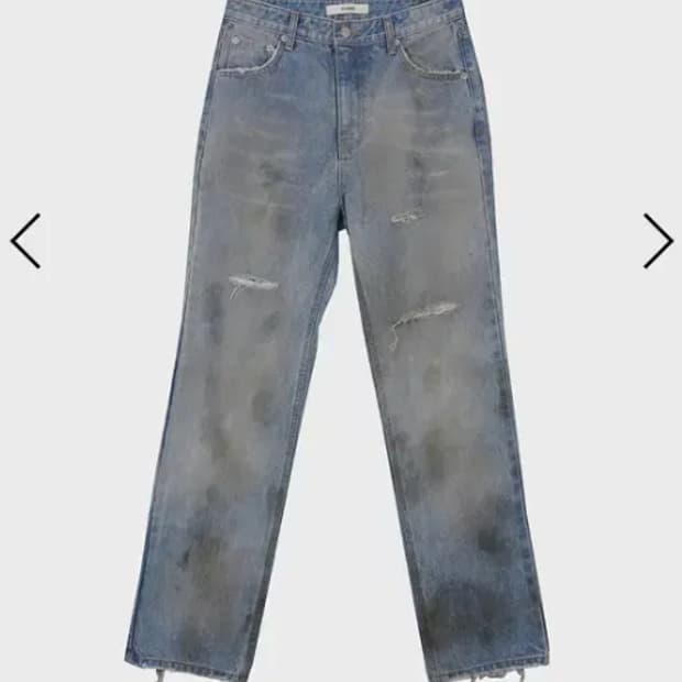 m)데어드 데미지 워싱 데님 팬츠