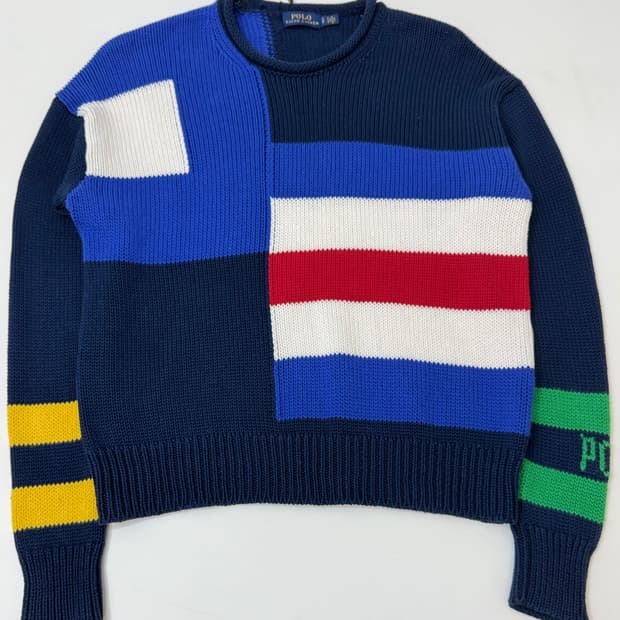 Polo 폴로 랄프로렌 세일보트 플래그 코튼 스웨터