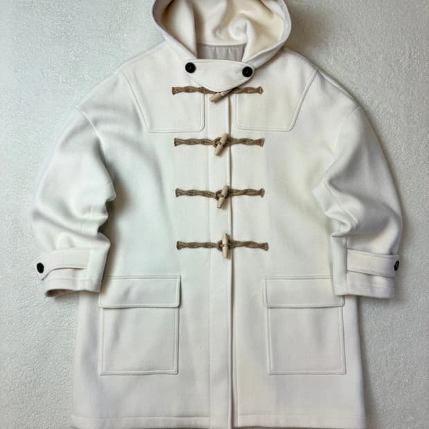 메인부스 MAINBOOTH 아이보리 오버 울 더플 코트 PN5770