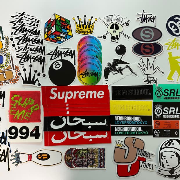 슈프림 스투시 네이버후드 브랜드 스티커 일괄판매