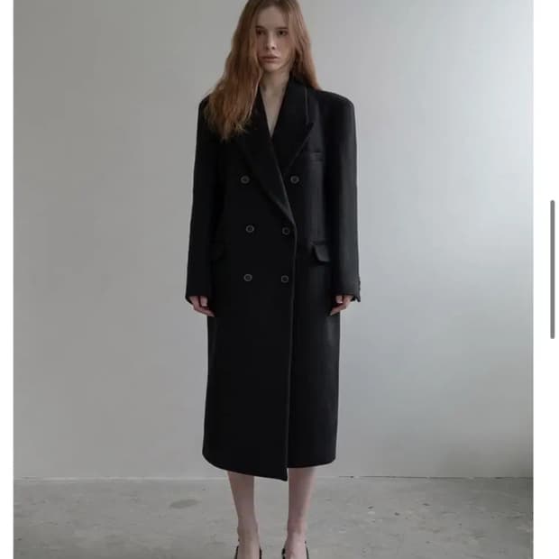 더오유 카리나 코트 블랙 (새상품)