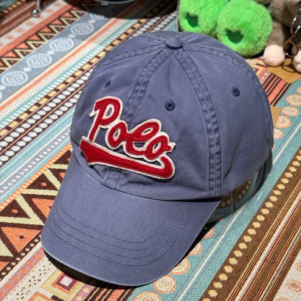 폴로랄프로렌 스펠아웃 볼캡 연네이비