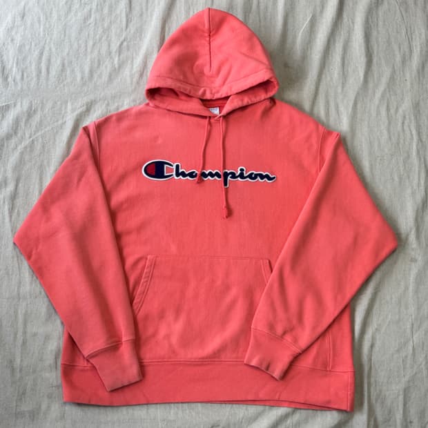 챔피온 리버스위브 오버핏 빅로고 후드 XL