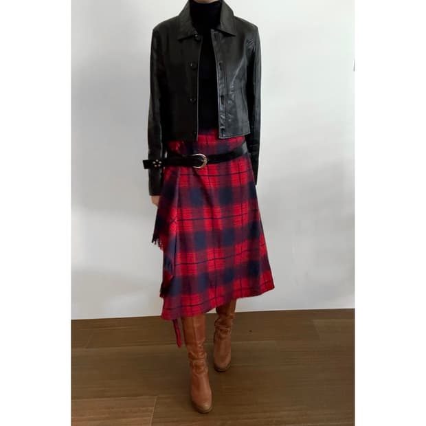 Zucca Checkered Skirt