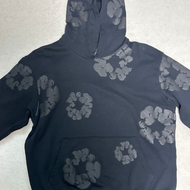 데님티어스 모노크롬 후드티 L