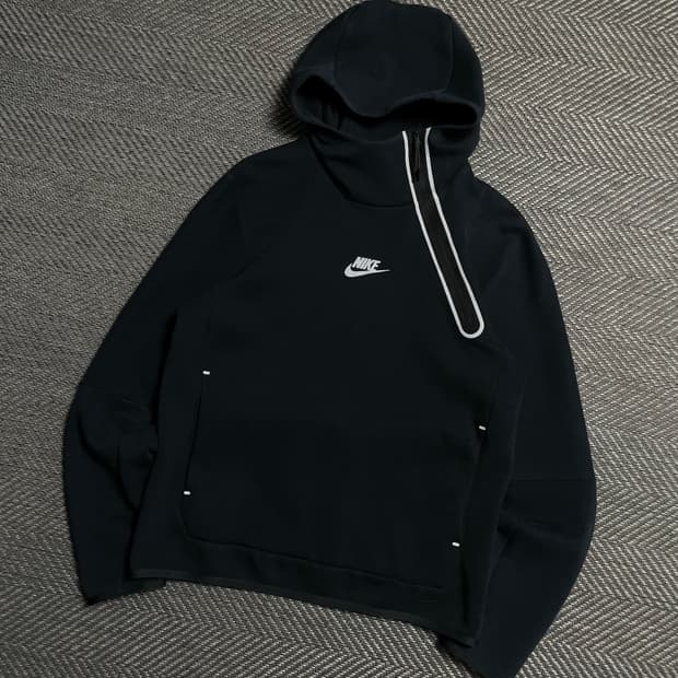 나이키 스카치 스우시 테크 플리스 비대칭 후드 티셔츠y 5209