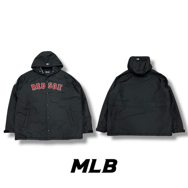 mlb 레드삭스 로고 후드패딩 s08800