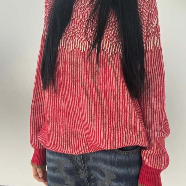 Vintage red  knit