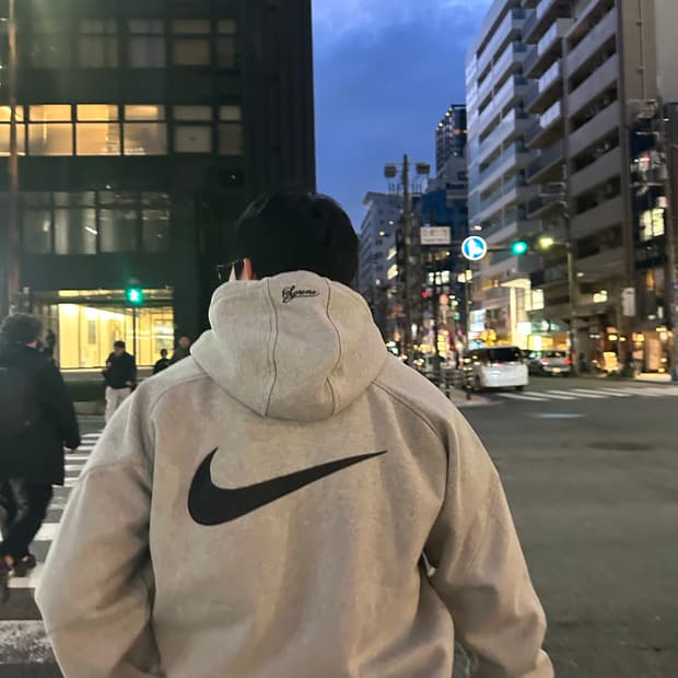 슈프림x나이키 후드집업