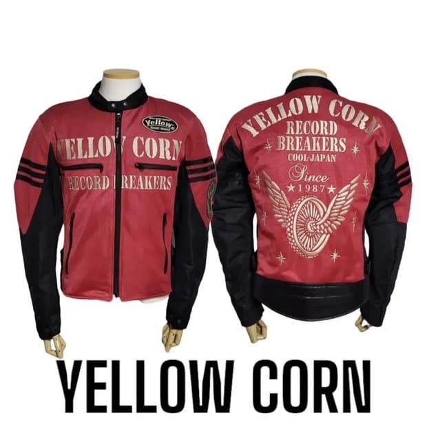 (m) 90s 옐로우콘 바이크자켓 yellowcorn 모터사이클자켓