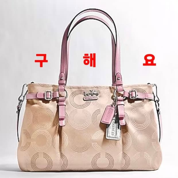 코치 메디슨 도티드 옵아트 캐리올 Coach 토트백 쇼퍼백 숄더백 갸루