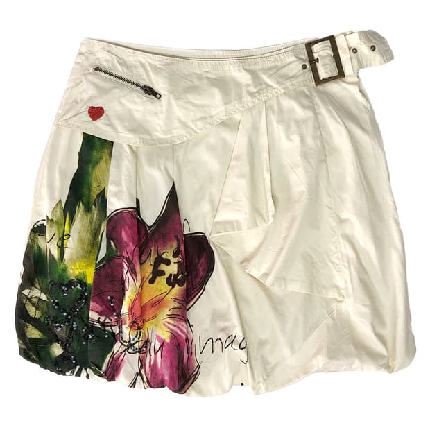 Desigual  프린팅 볼륨 스커트