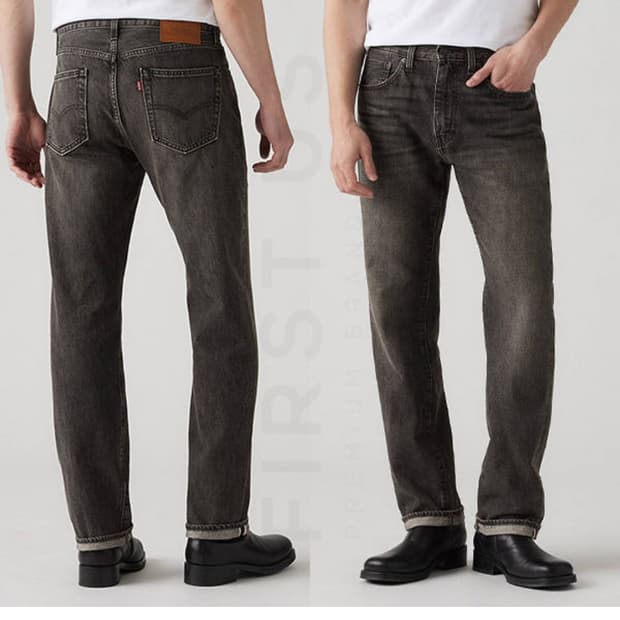 리바이스 505 블랙 셀비지 33x32