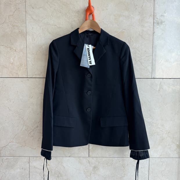 질샌더 JIL SANDER 레이어드 소매 블레이져 자켓 택 새상품 36