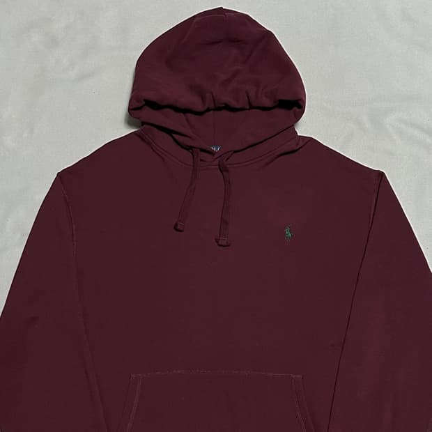 XL 폴로랄프로렌 버건디 후드티