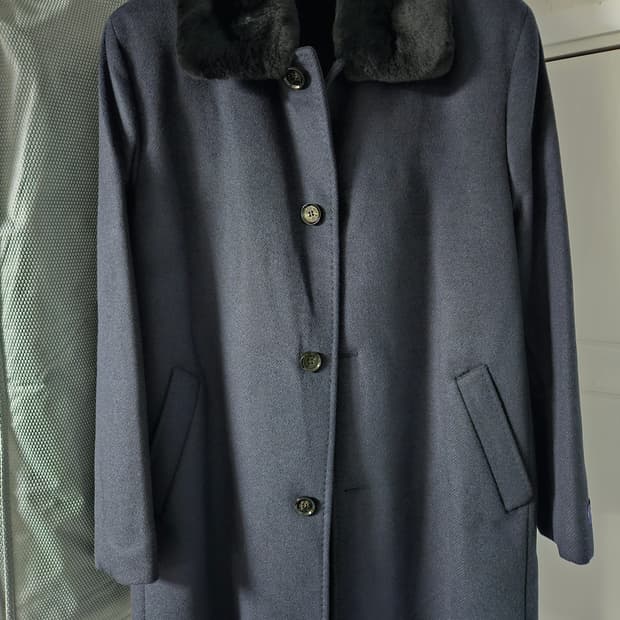 바쏘옴므 토끼털 울캐시 코트 110 (실105)