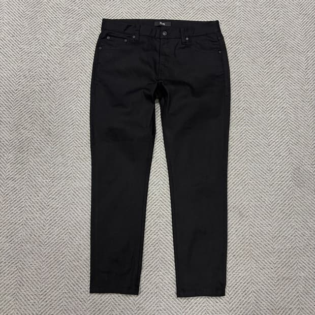플랙 블랙 데님 팬츠 v3902