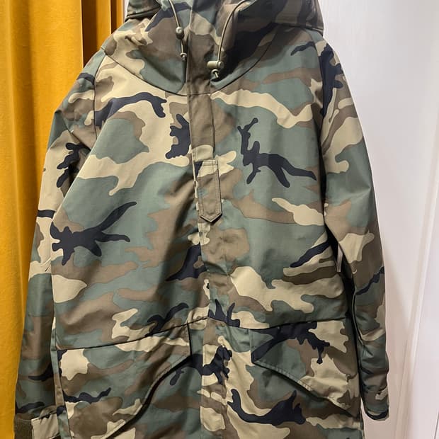houston japan 카모플라쥬 야상 점퍼 후드 자켓