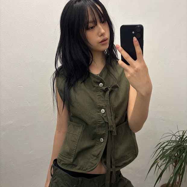 프릭스토어 FREAK'S STORE Ribbon Vest