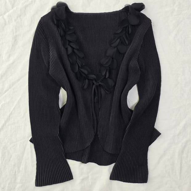 SPECCHIO 스피치오 플리츠 가디건 일본빈티지