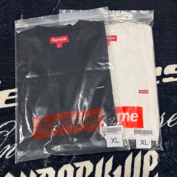 슈프림 스몰 박스 롱슬리브 티셔츠 XL 26SS 새상품
