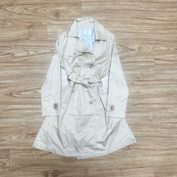 빈티지 리본 벨트 트렌치 코트 히메갸루 로걀 라떼 일브 발레코어 모리걸