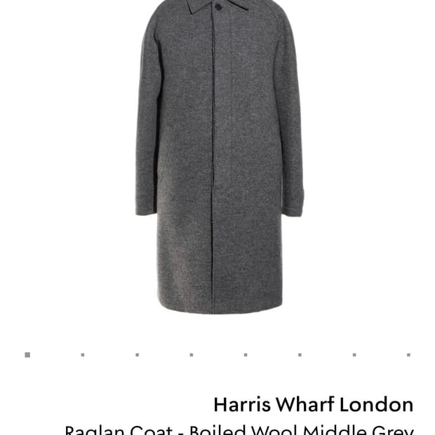 [신품급/52] Harris Wharf London 보일드 울 래글런