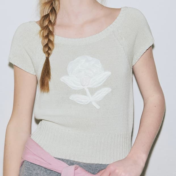 Sinoon flower raglan kint (mint)