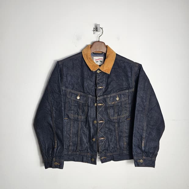 M lee 리 스톰 라이더 트러커 자켓 블랭킷 데님