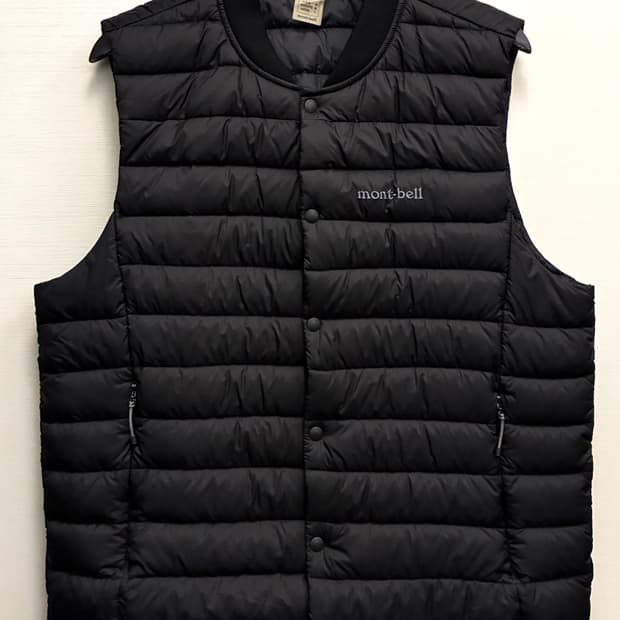 (L)mont bell 몽벨 에드가 라운드넥 경량 구스다운 베스트 조끼