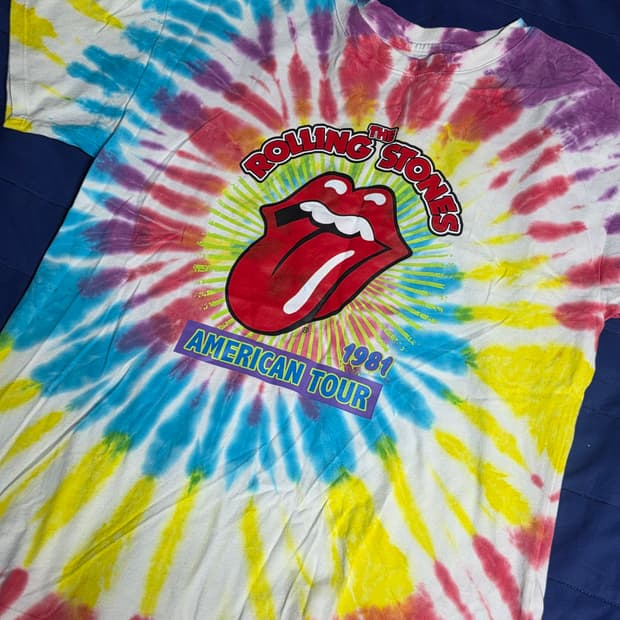 더 롤링스톤스 타이다이 티셔츠 s