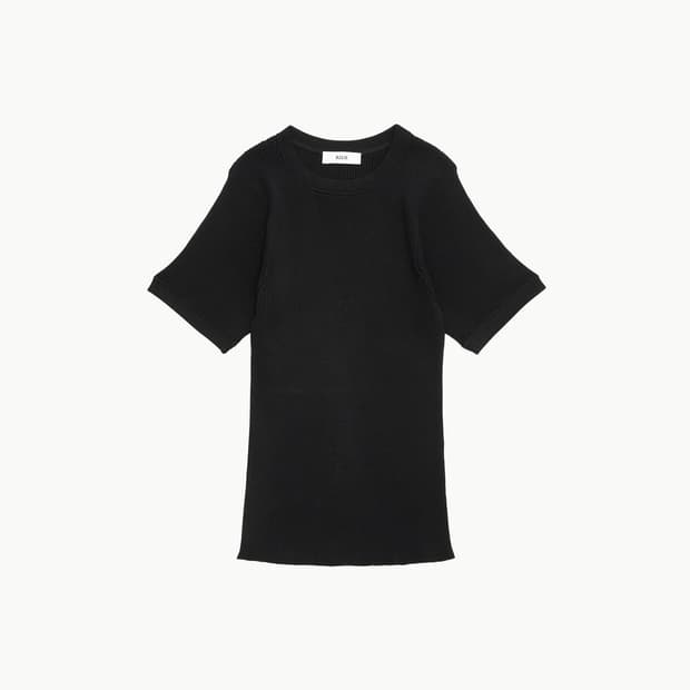 T-shirt silk knitwear black