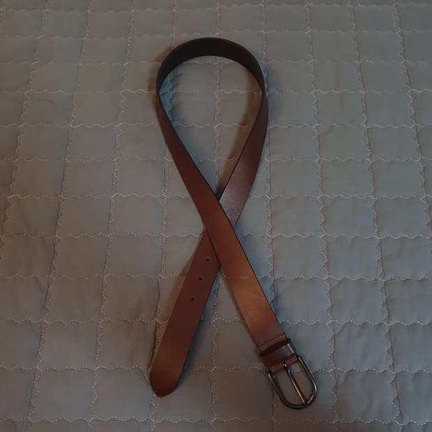 마시모두띠 브라운 나파 레더 벨트 (85)