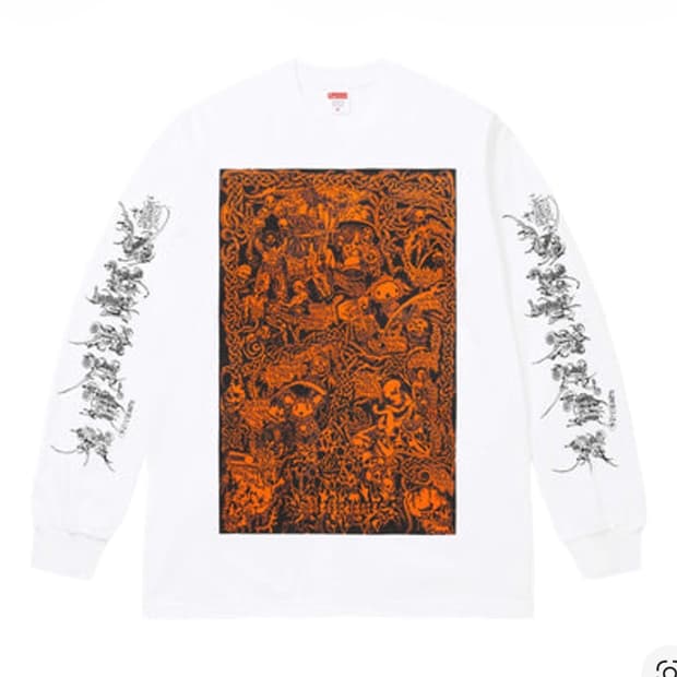 슈프림 롱슬리브 L