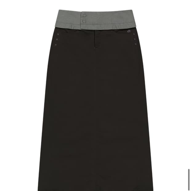 WAIST PANEL SKIRT WARM GREY
