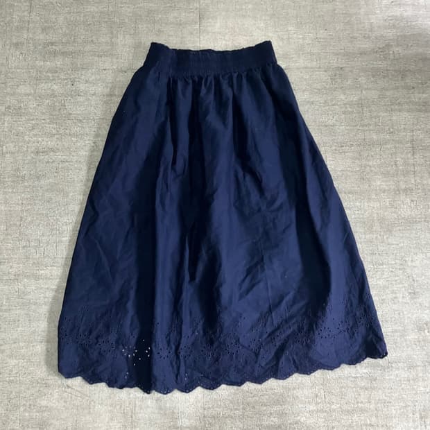 일본빈티지 Uniqlo 유니클로 하수미모리걸 아메카지 펀칭플라워 스커트