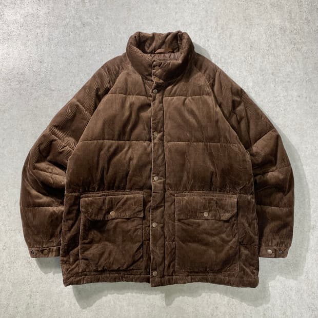 [L] Global Work 글로벌워크 브라운 코듀로이 패딩자켓