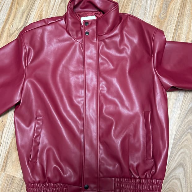 qt8 garments 레더 자켓