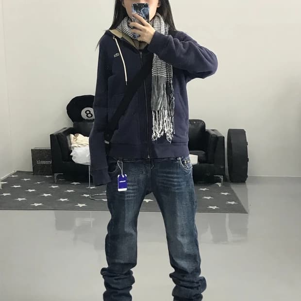 라코스테 네이버 기모 후드집업