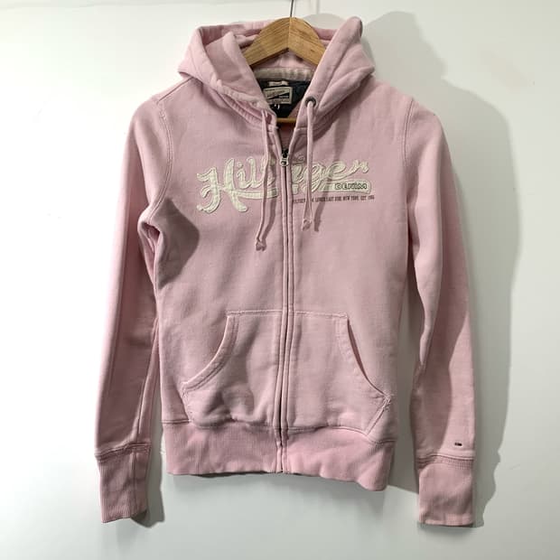 타미힐피거 연핑크 후드집업