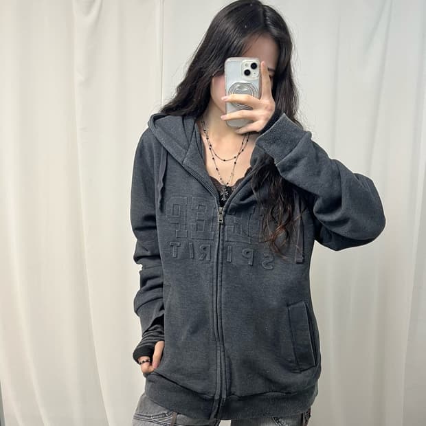 JEEP Charcoal Hoodie Zip-up