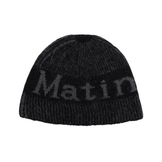 마뗑킴 마뗑 스트라이프 투톤 비니 블랙